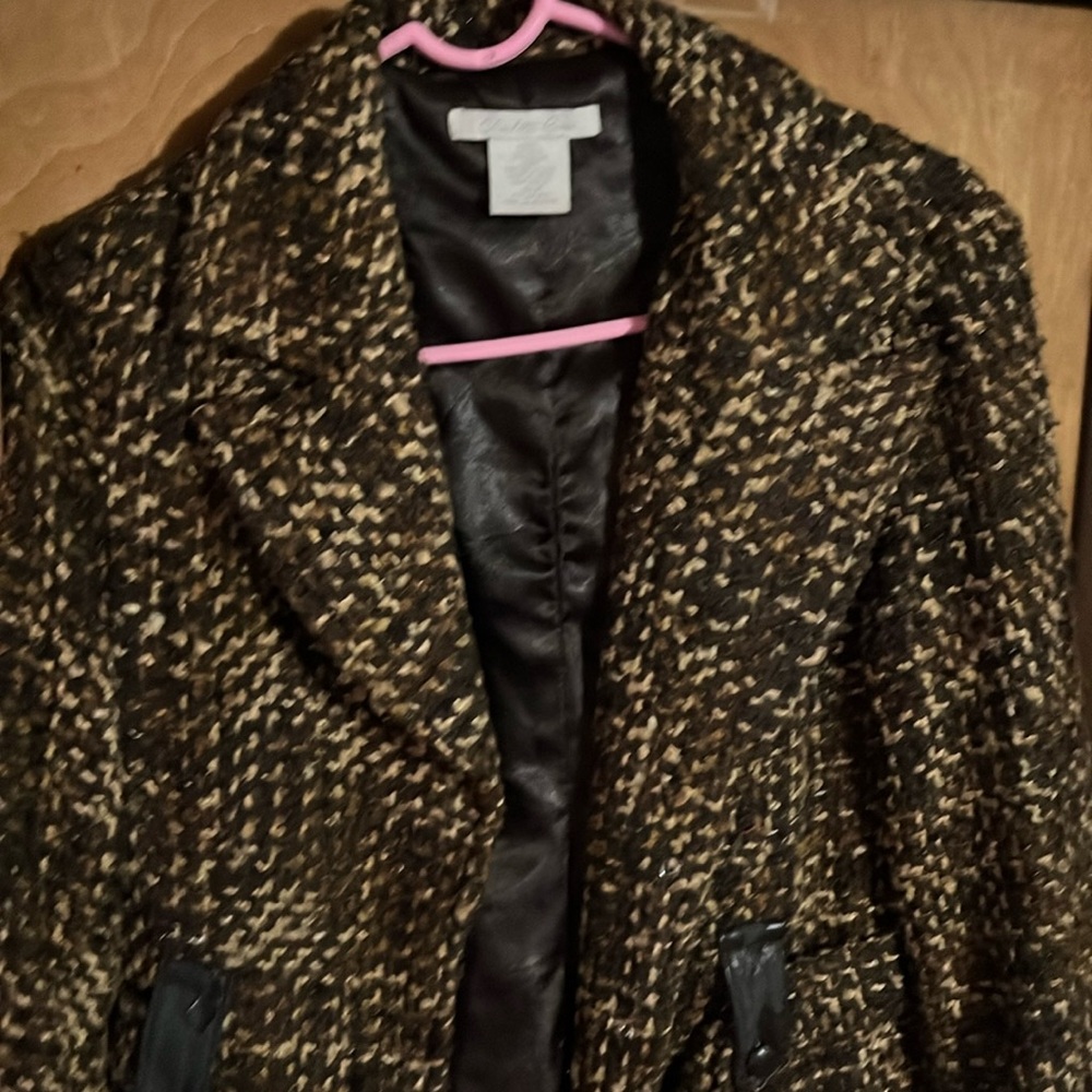 Brown trench coat